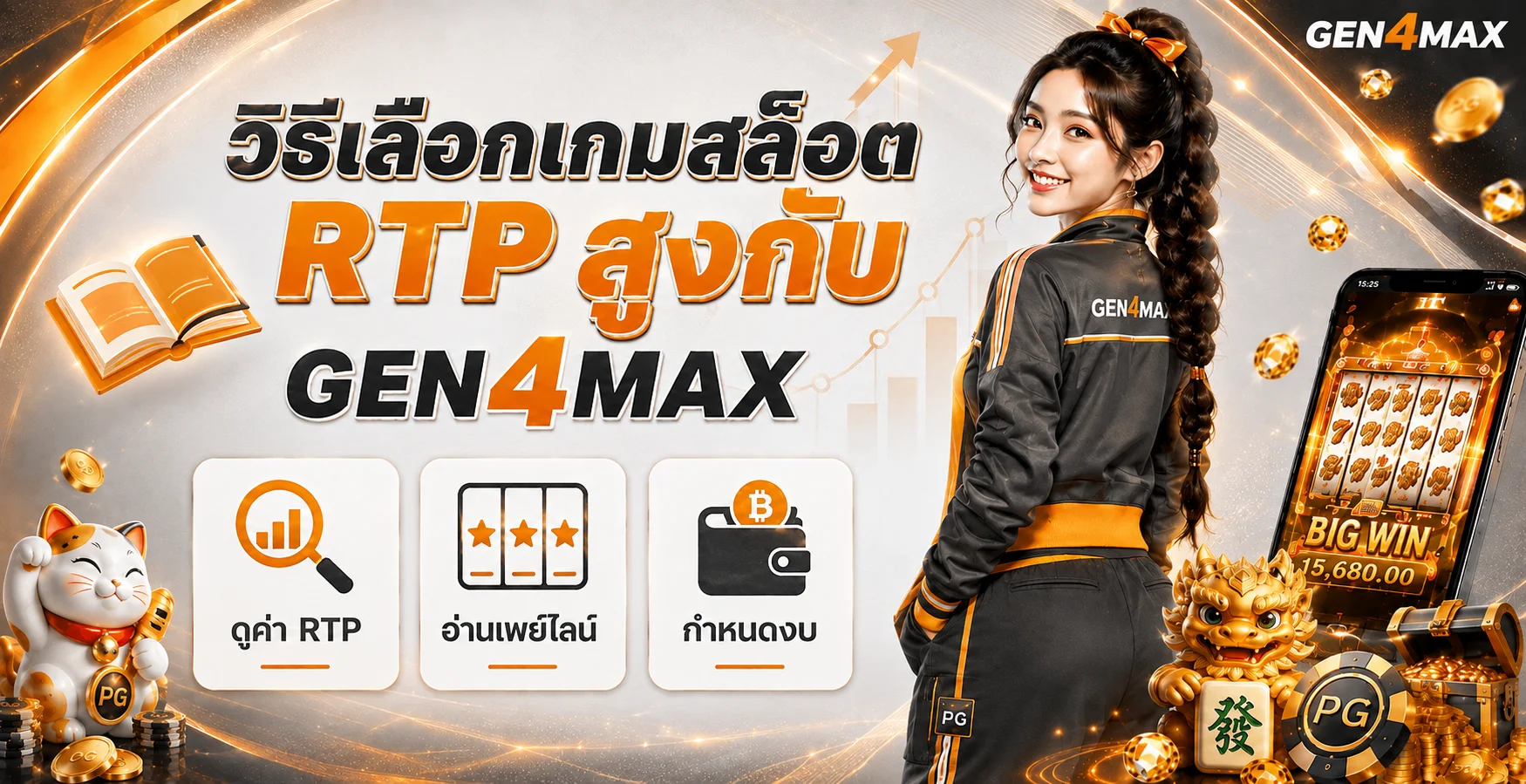 GEN4MAX | วิธีเลือกเกมสล็อต RTP สูงแบบเข้าใจจริง